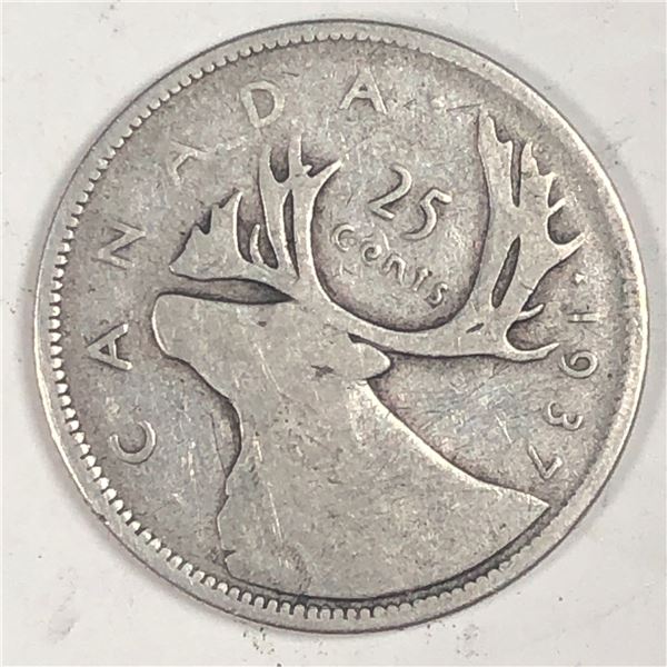 1937 King George VI 25 Cents