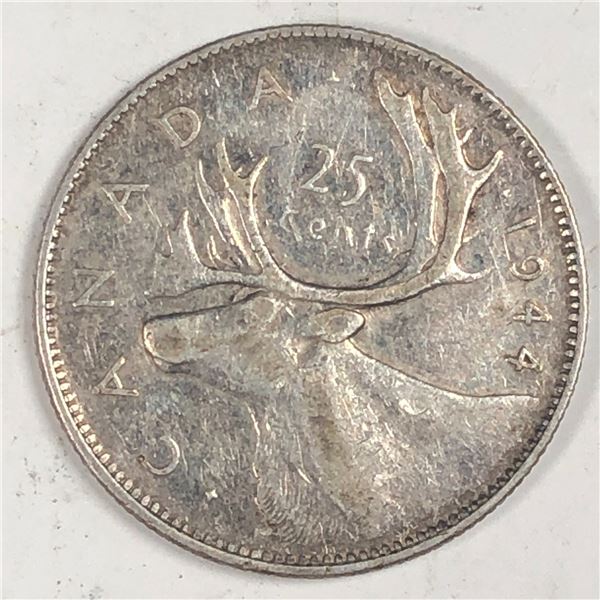 1944 King George VI 25 Cents
