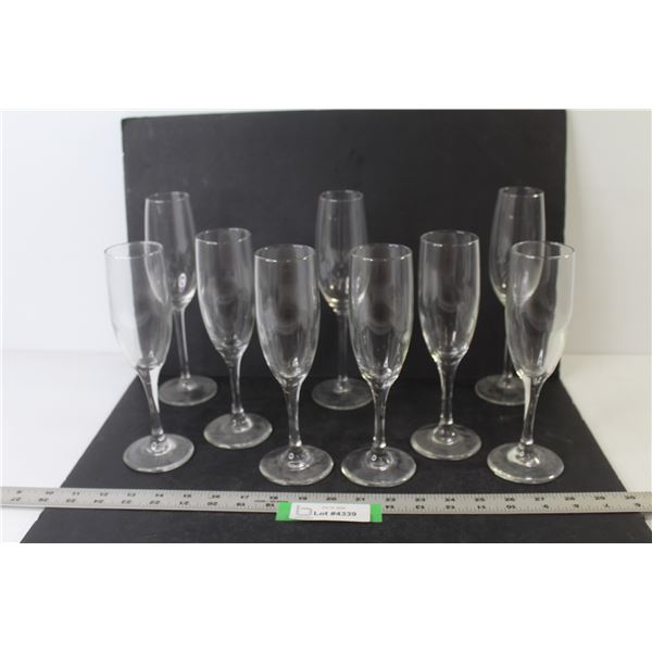 (9) Champagne Glasses