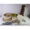 Image 1 : Large Lot of Assorted Tupperware - Canisters, Molds, Trays, Parfait Cups, Lids etc.