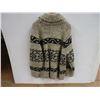 Image 3 : *Vintage Hand Knit Cowichan Zip Up Sweater- fits like a Large
