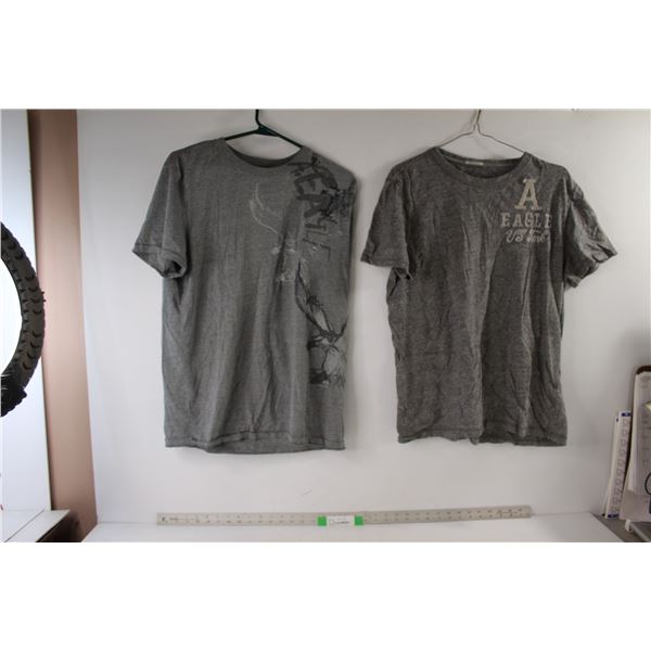 (2) Size Large American Eagle Shirts