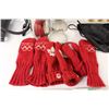 Image 3 : (6) Canada Olympics Mittens, Drawstring Bag, (2) Metal Jars/Storage, Shelf, Air Pump