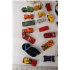 Image 2 : Assorted Toy Cars Tractors and Trailers, (2) Hockey Helmet Masks, ABC Cards - As Is