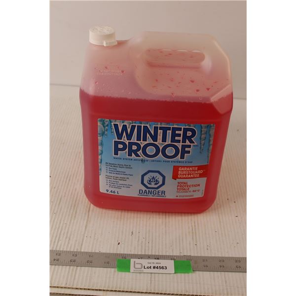 Jug Of Winter Proof Water System Antifreeze