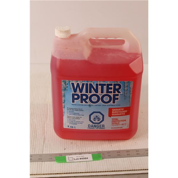 Jug Of Winter Proof Water System Antifreeze