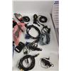 Image 2 : Assorted Cables and Chargers and Electronics - SVGA, Ethernet, Phone, Aux, TV