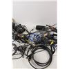 Image 6 : Assorted Cables and Chargers and Electronics - SVGA, Ethernet, Phone, Aux, TV