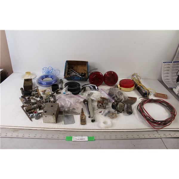 (3) Trailer Brake Lights, Laser .065 Trimmer Line, Valve Cover Wing nuts