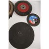 Image 2 : Assorted Circular Saw Blades and grinding Discs, 5" 24 Grit Steel Sanding Discs