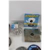 Image 8 : Assorted Grinding Discs, Saw Blades, Battery Warmer - Tested Powers On, 1" Screws, Assorted Hardware
