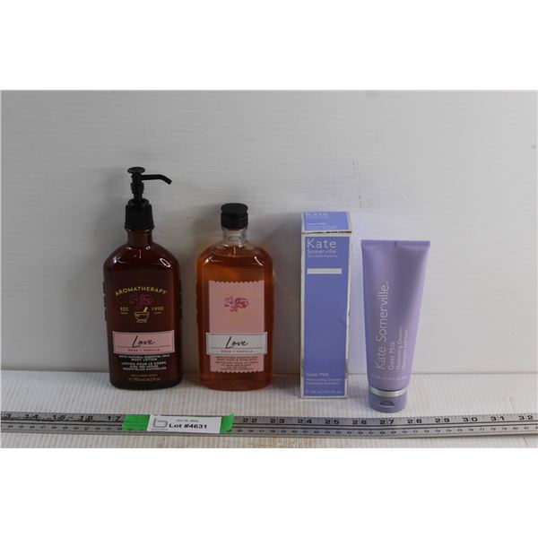 (2) Aromatherapy Body Lotions and Kate Somerville Goat Milm Moisturizing Cleanser