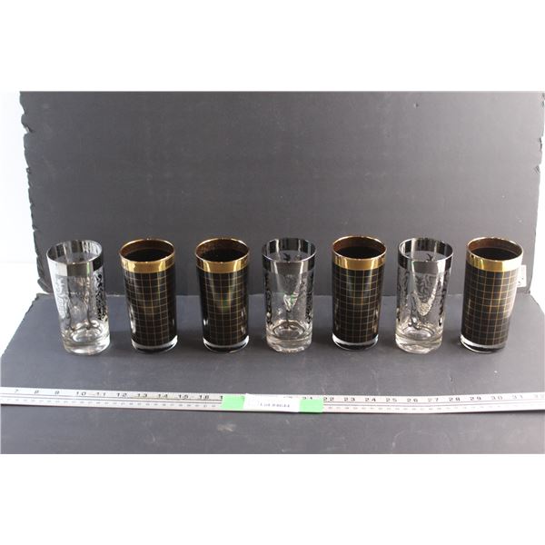 (7) Vintage Glass Tumblers