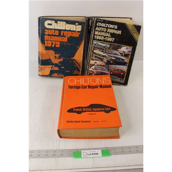 (3) Chilton Car Repair Manuals