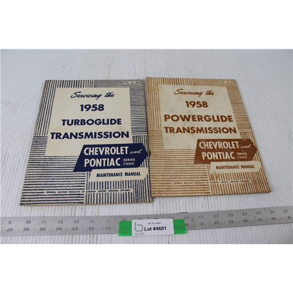 (2) 1958 Chevrolet and Pontiac Manuals