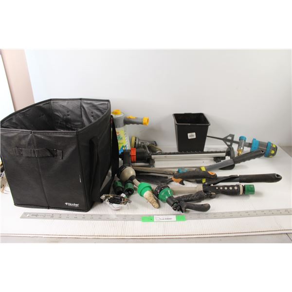 Assorted Gardening Water Equipment, Planter, Basket