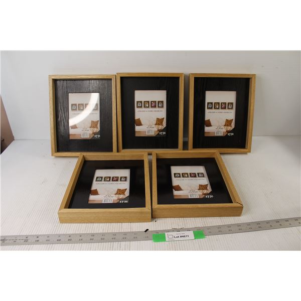 (5) Picture Frames - All 5" x 7" in 9" x 11"