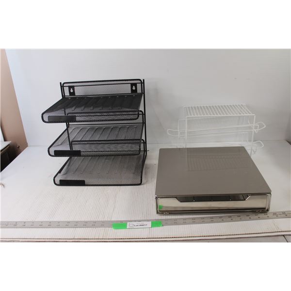 (3) Wire Rack Organizers