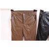 Image 4 : (2) Pair of Pleather Slacks (Size Lg)