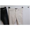 Image 4 : Pair of Jeans (Size 11) Pair of White Denim Slacks (Size XL - stains on leg)