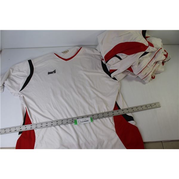 (6) Soccer Jerseys (stains on some)