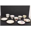 Image 5 : (6) Cup and Saucer Sets and (5) Cups, (4) Saucers, (2) Creamers and a Sugar Bowl- Royal Gregg- Glads