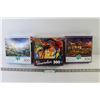 Image 1 : (3) 500 Piece Puzzles, 1 Puzzle has missing pieces