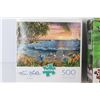 Image 4 : (3) Jigsaw Puzzles (2) 500 piece- (1) 1000 piece
