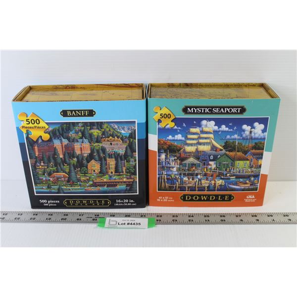 (2) 500 Piece Jigsaw Puzzles