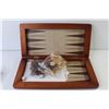 Image 3 : Chess / Backgammon Board and Chess Board - w/ Pieces