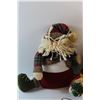Image 5 : Christmas Plush Decorations - Santa Claus and Snowman