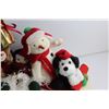 Image 8 : Christmas Plush Decorations - Santa Claus and Snowman