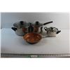 Image 1 : Frying Pan 10'' and Assorted Size Pots with Lids
