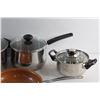 Image 2 : Frying Pan 10'' and Assorted Size Pots with Lids