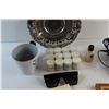 Image 2 : Silver Decorative Plate, Sunglasses, Candles, Mug, Starshower and Assorted Items'