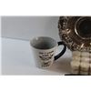 Image 9 : Silver Decorative Plate, Sunglasses, Candles, Mug, Starshower and Assorted Items'