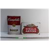 Image 1 : Campbell's & Stella Artois Signs 11'' x 8''