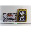 Image 1 : Mobiloil & Michelin Signs 11'' x 8''