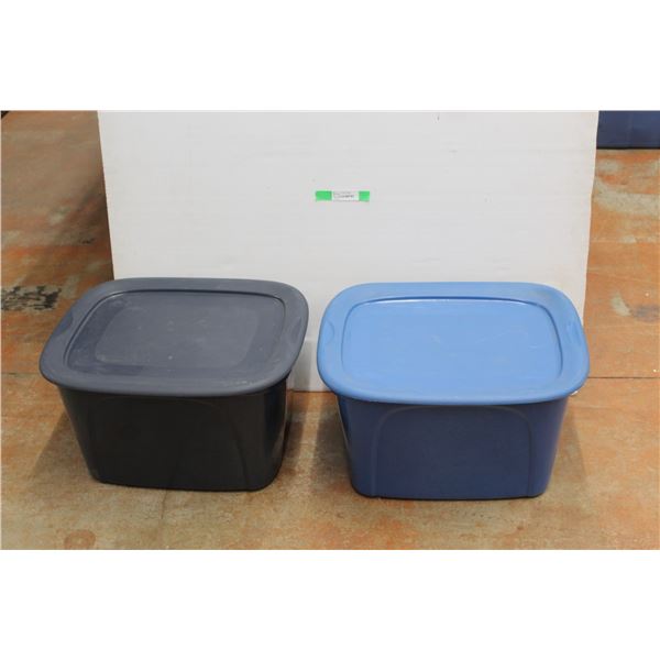 *(2) Plastic Totes 24'' x 13''