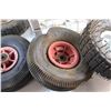 Image 4 : Plastic Crate and (4) Hand Truck Wheels 10''