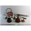 Image 1 : Funnels, Electric Fence Energizer, Grease Pump and Assorted Items