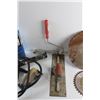 Image 6 : Twisted Trimmer Line, Propane Torch, Sanding Block, Saw Disks and Assorted Items