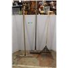 Image 1 : *Long Handle Squeegee, Rake, and Dethatching Rake