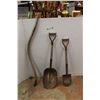 Image 1 : *Scythe Handle, Coal Shovel and Spade