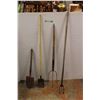Image 1 : *(2) Garden Shovels, 3-Prong Fork and Garden Cultivator