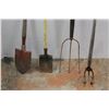 Image 2 : *(2) Garden Shovels, 3-Prong Fork and Garden Cultivator
