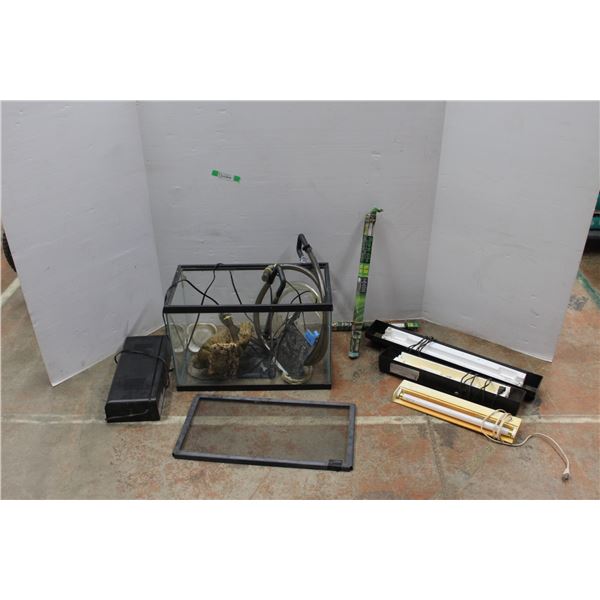 *Fish Tank with Reptile Accessories - As Is