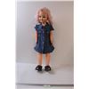 Image 1 : Doll with Denim Dress - 33"