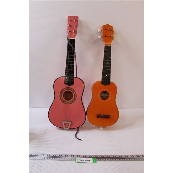 (2) Toy Guitars - As Is