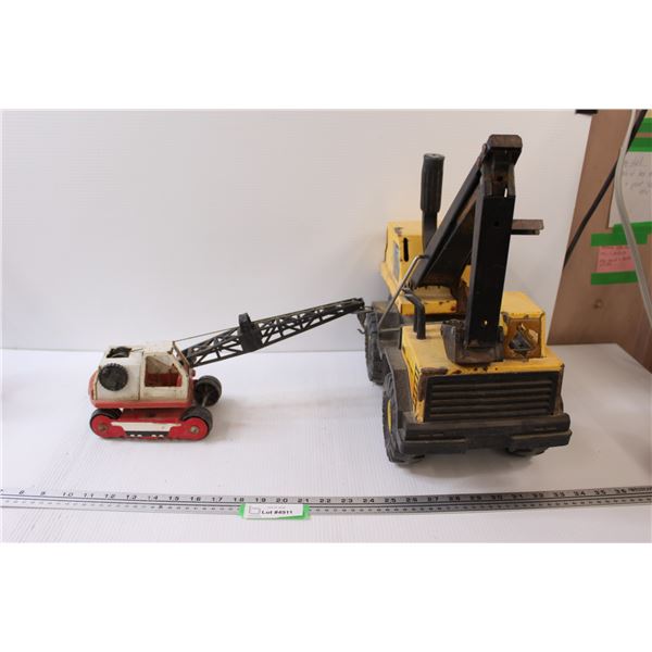 Tonka Excavator and Tonka Crane